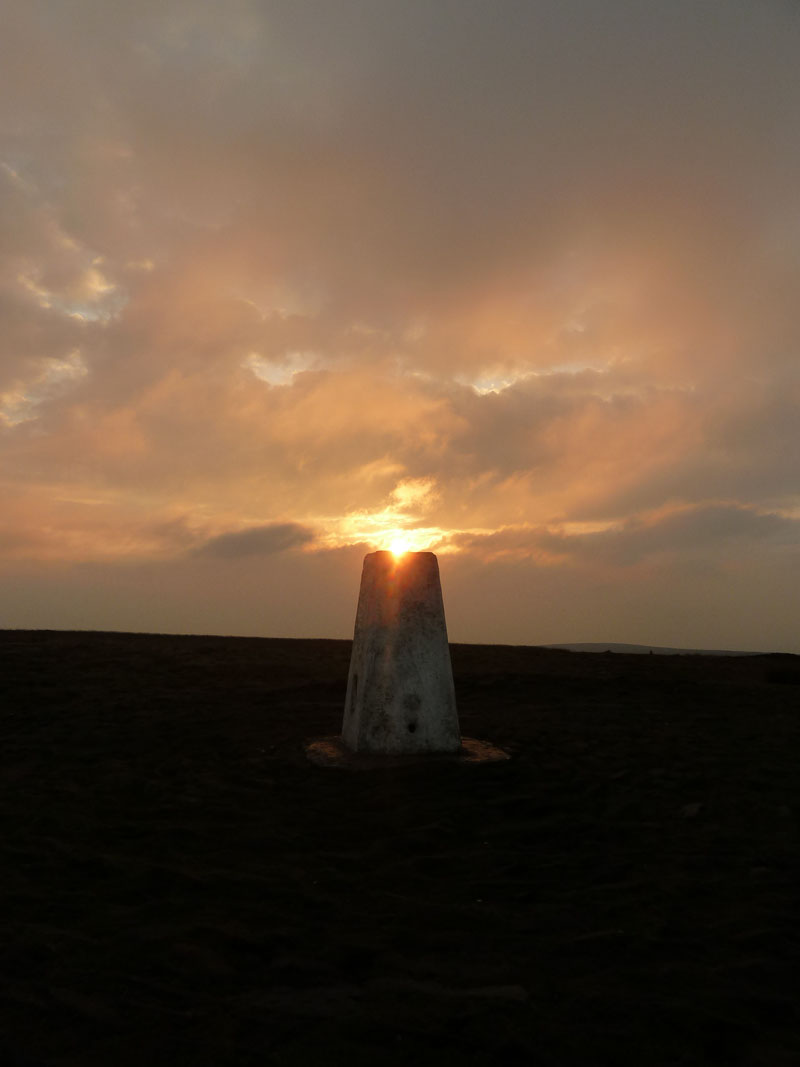 Pendle Summit and Sunset